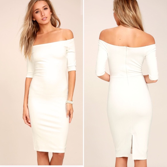 Lulus girl can’t help it ivory midi dress - Picture 5 of 8